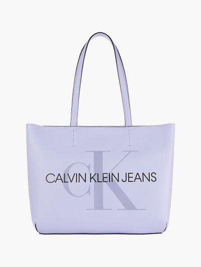 Calvin Klein Táskák & Kiegészítők HU899458 | Calvin Klein Faux Bőr Női Tote Táska Lila